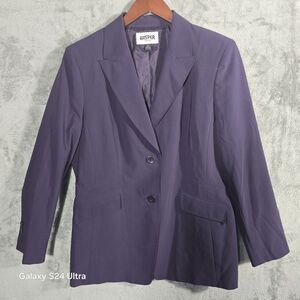 Kasper‎ Petite Purple Blazer Suit Jacket Women's Size 12P